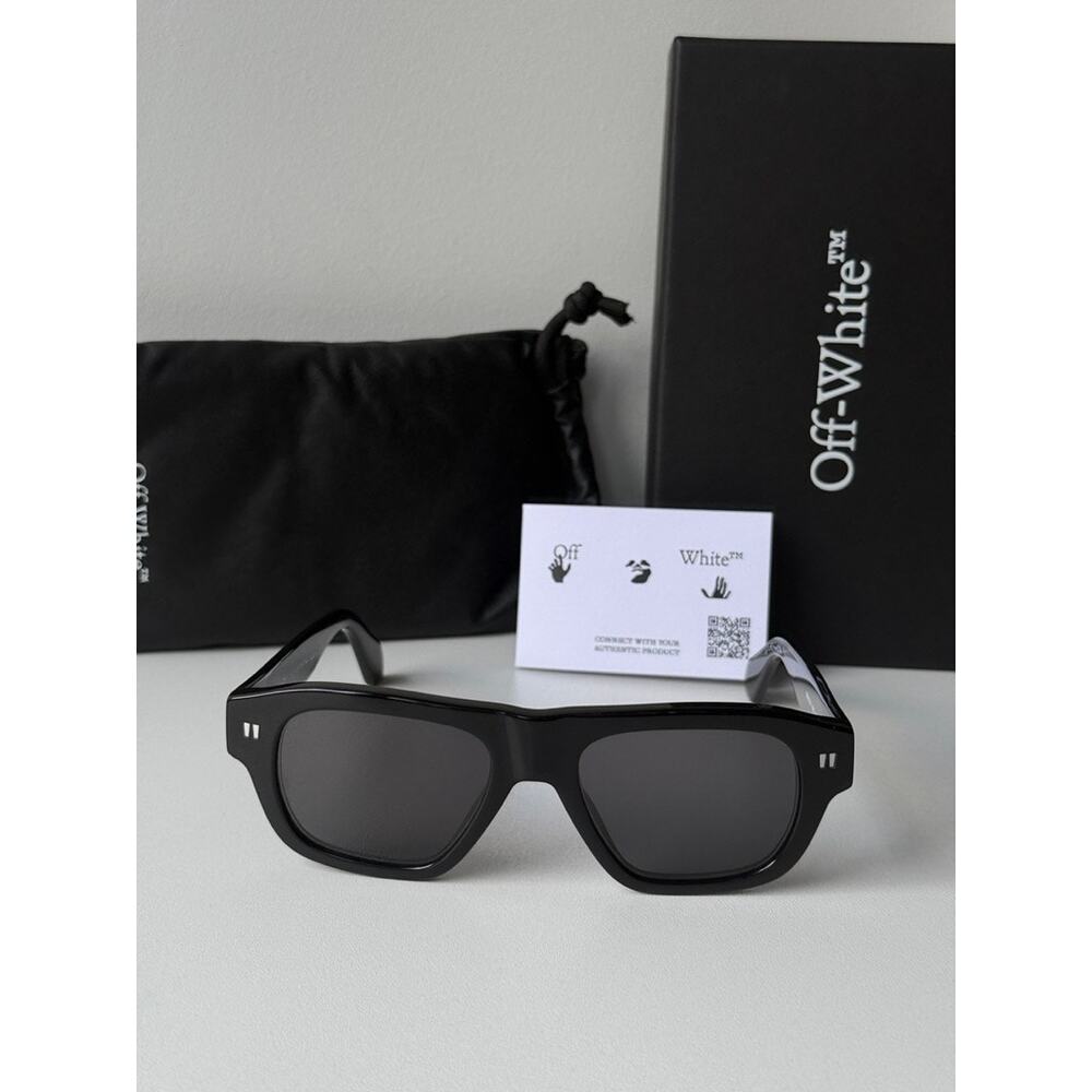 NEW Off White Providence Black Unisex Sunglasses - Picture 2 of 4